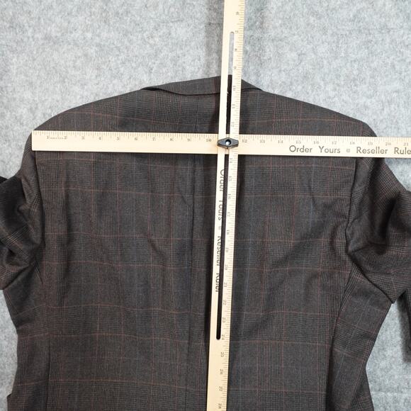 Vintage Burberrys Blazer Mens 44R? Wool Sport Coat Jacket 2 Button Union Made - Picture 7 of 16